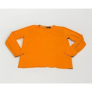 Patagonia Womens Sz L Yellow Long Sleeve Shirt Pullover Organic Cotton(B2)